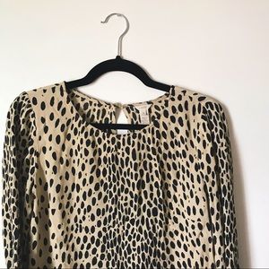 J. Crew Leopard Blouse